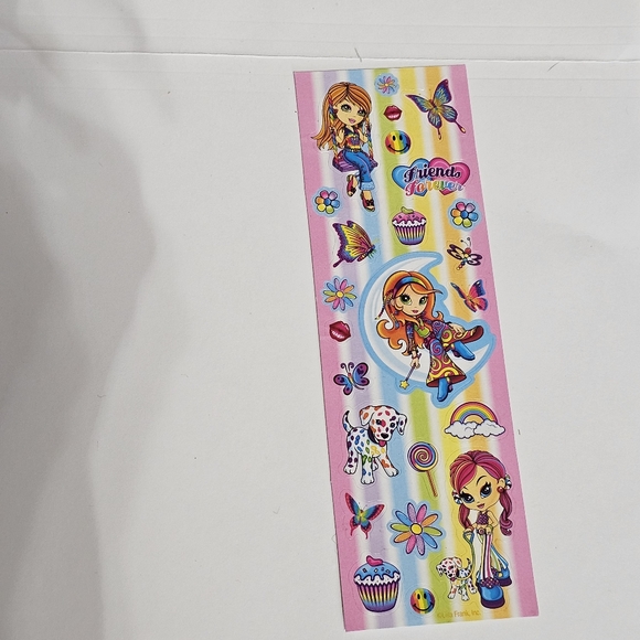 Lisa Frank Friends Forever Sticker Strip - 24 Stickers - Picture 12 of 12